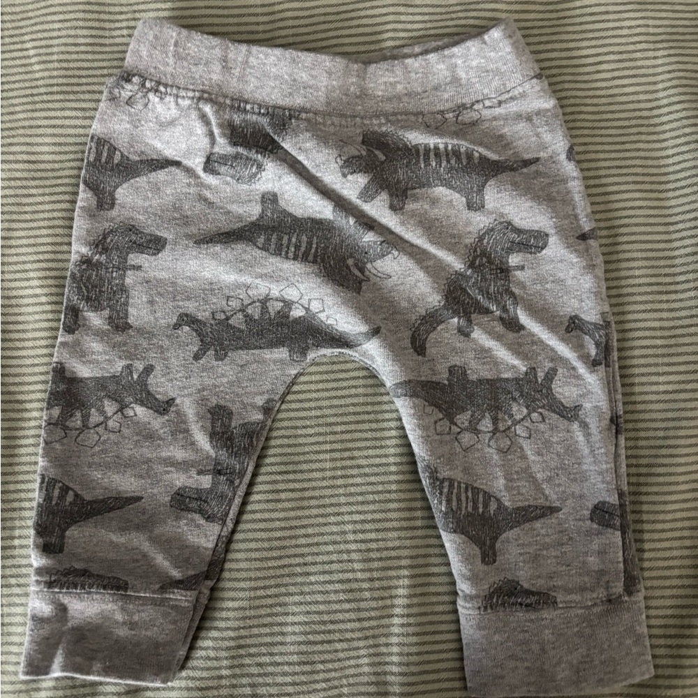 Gray and Green Dinosaur Baby Outfit Set - Picture 5 of 7